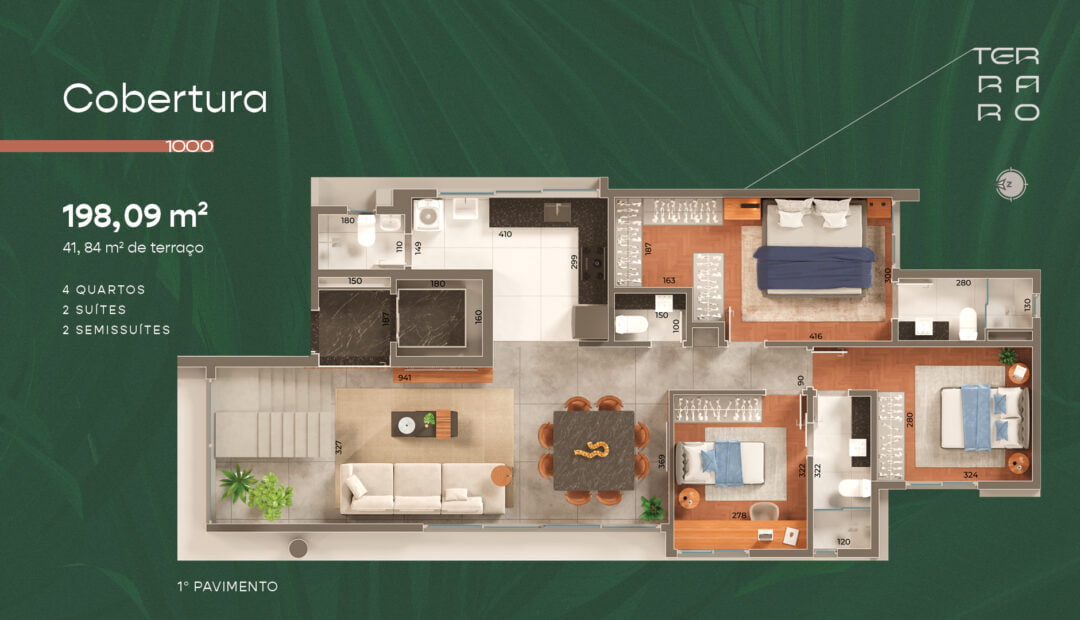 TERRARO Mpo Construções - 3 quartos no Santo Antônio